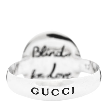 Gucci Sterling Silver Blind for Love Mystic Cat Ring 52 6 4 of 8