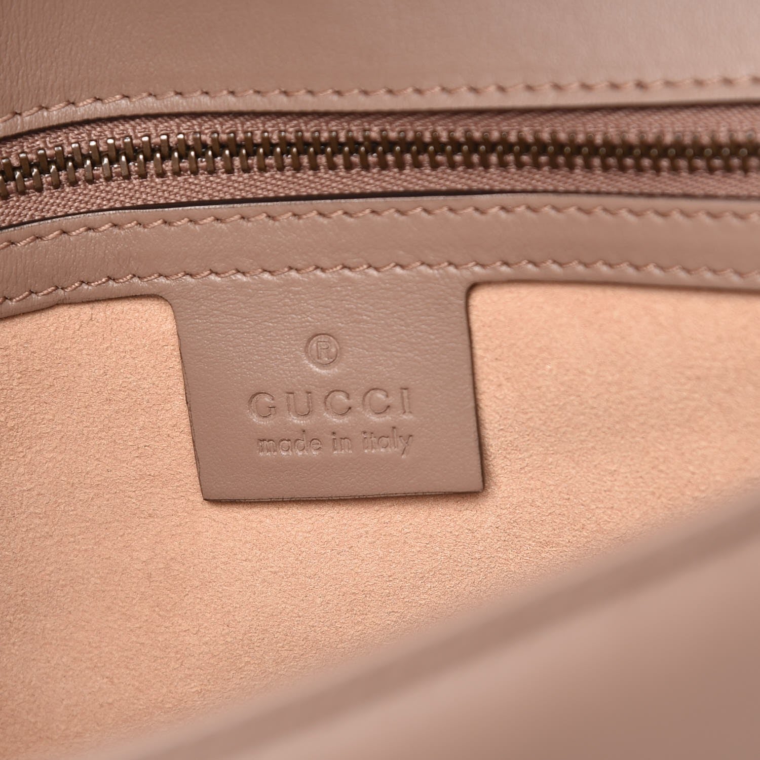 Gucci Calfskin Matelasse Small GG Marmont Shoulder Bag Porcelain Rose 6 of 7