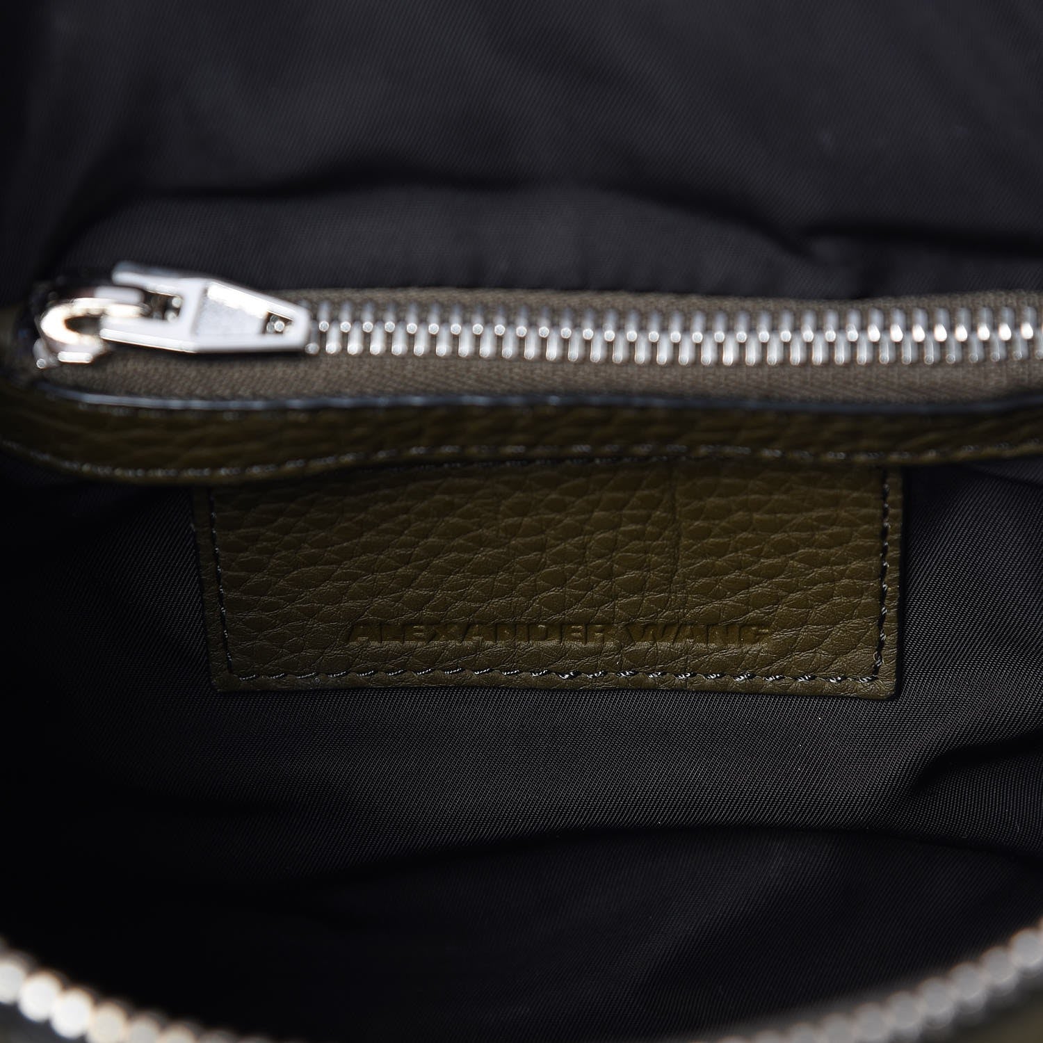 Alexander Wang Pebbled Lambskin Mini Rockie Green Silver Hardware 6 of 7