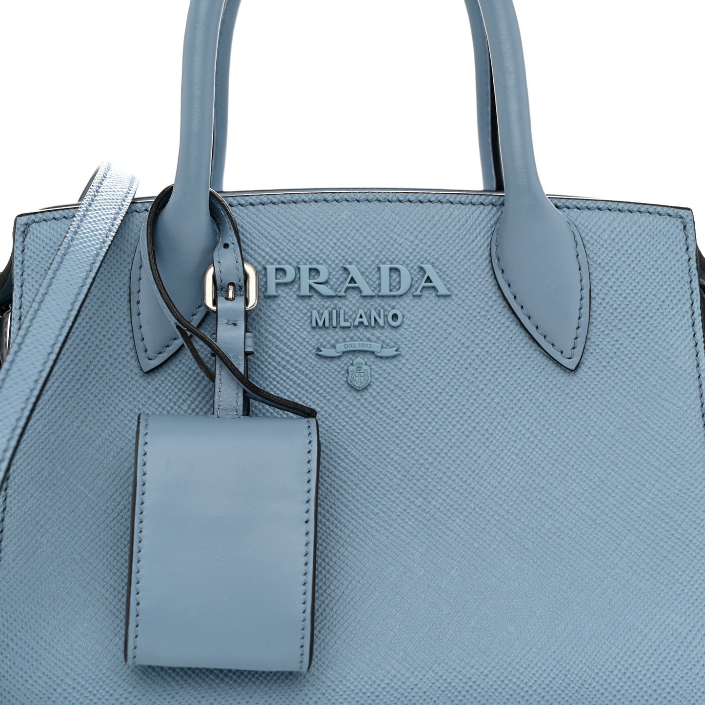 Saffiano Cuir Calfskin Mini Monochrome Top Handle Tote Astrale