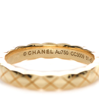 Chanel 18K Yellow Gold Mini Coco Crush Ring 51 5.75 4 of 4