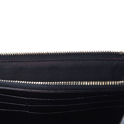 Balenciaga Chevre Gold Metallic Edge Hardware Money Wallet Black 9 of 13