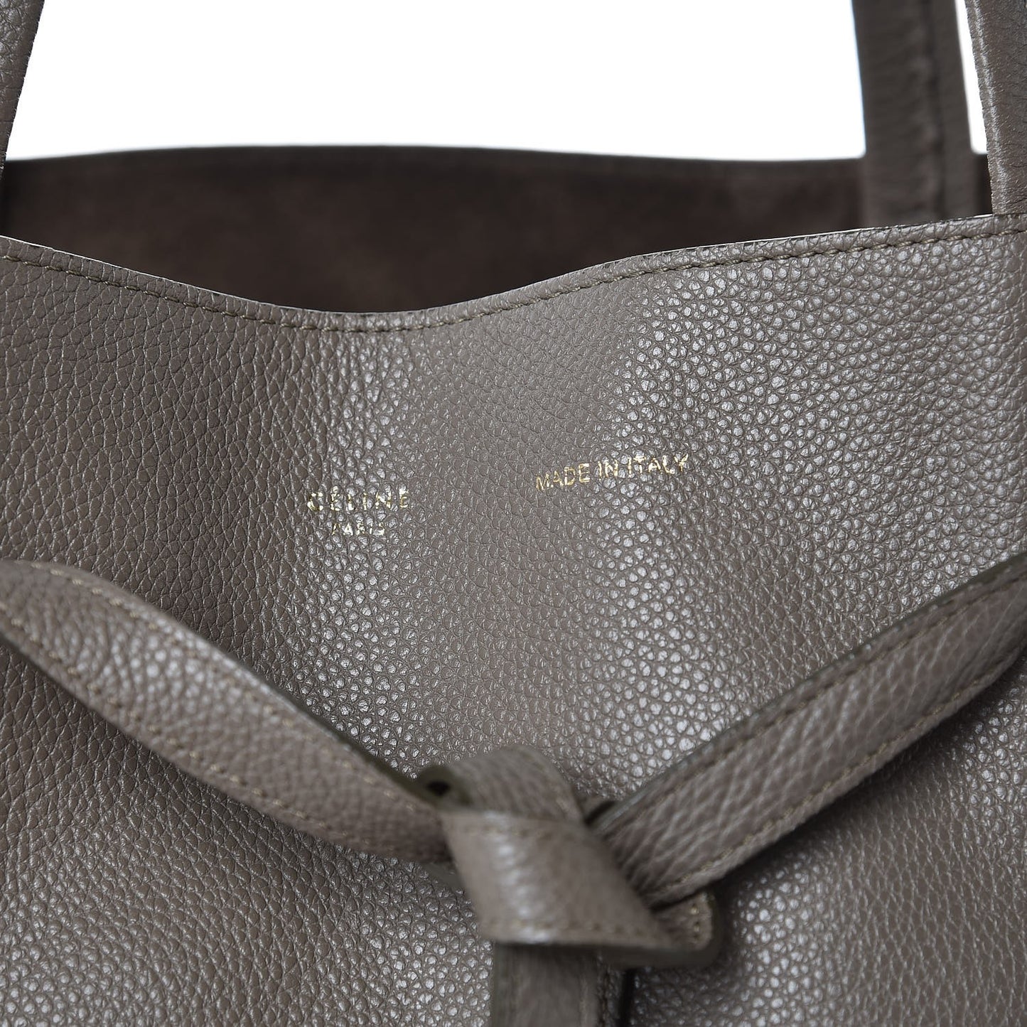 Soft Grained Calfskin Small Belt Cabas Phantom Taupe