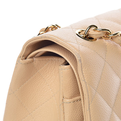 Chanel Caviar Quilted Jumbo Double Flap Beige Clair 10 of 10