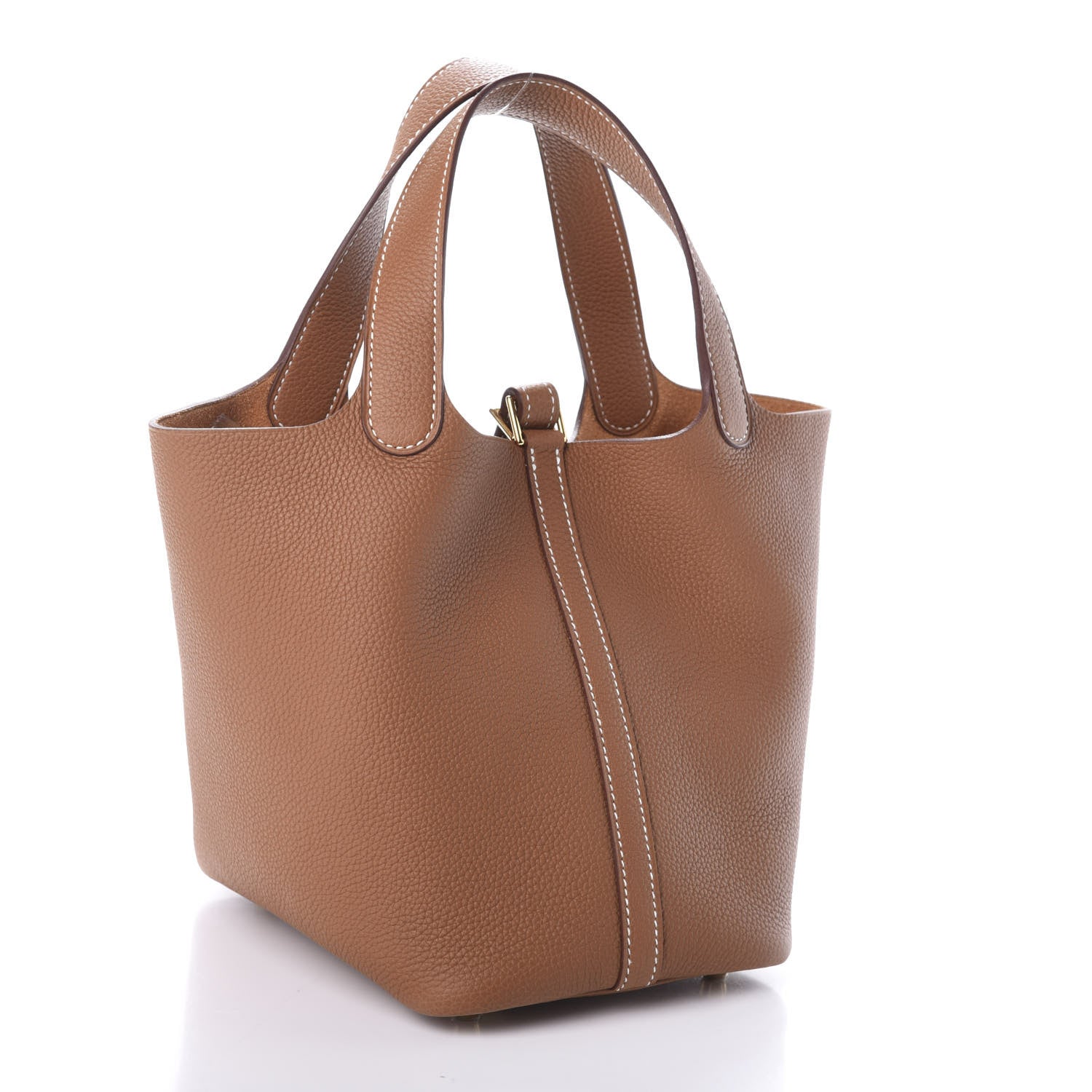 Hermes Taurillon Clemence Picotin Lock 18 PM Gold 3 of 10