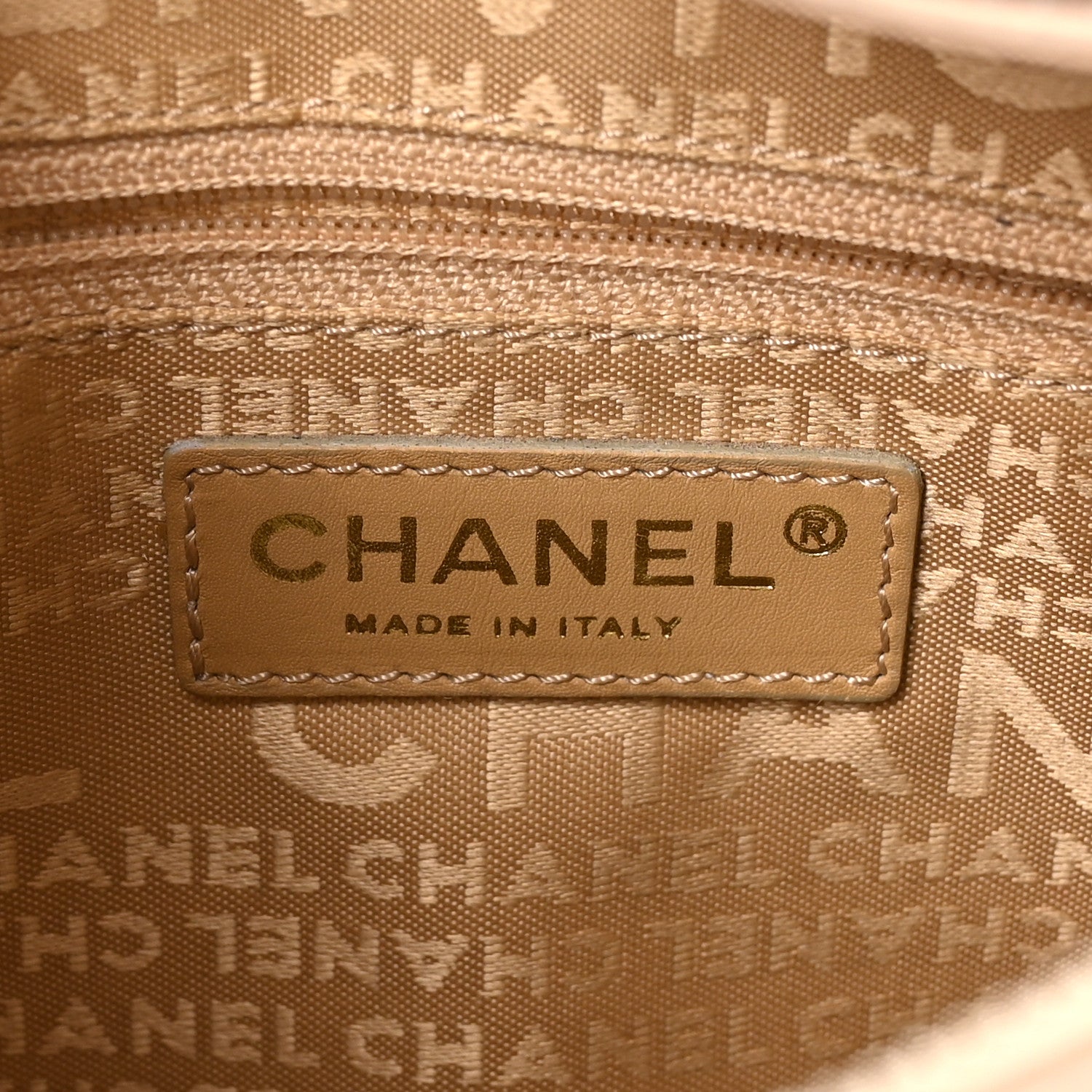 Chanel Lambskin Chocolate Bar Quilted Small Shoulder Bag Beige 6 of 10