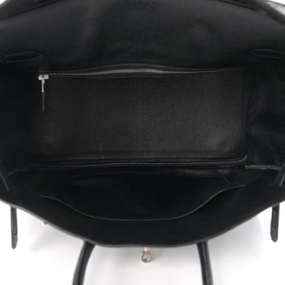 Hermes Taurillon Clemence Birkin 35 Black 5 of 14