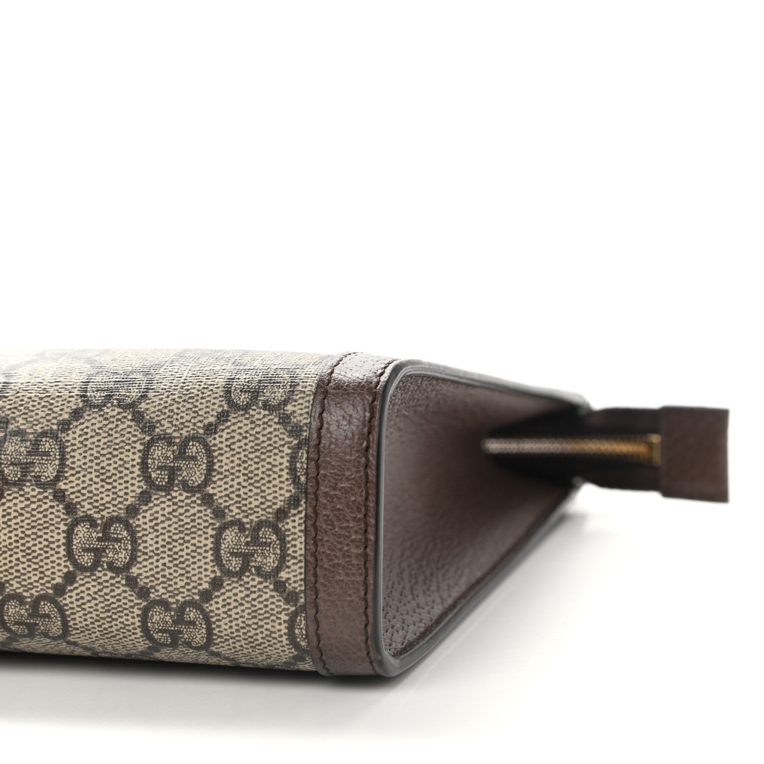 Gucci GG Supreme Monogram Web Ophidia Pouch Brown 10 of 12