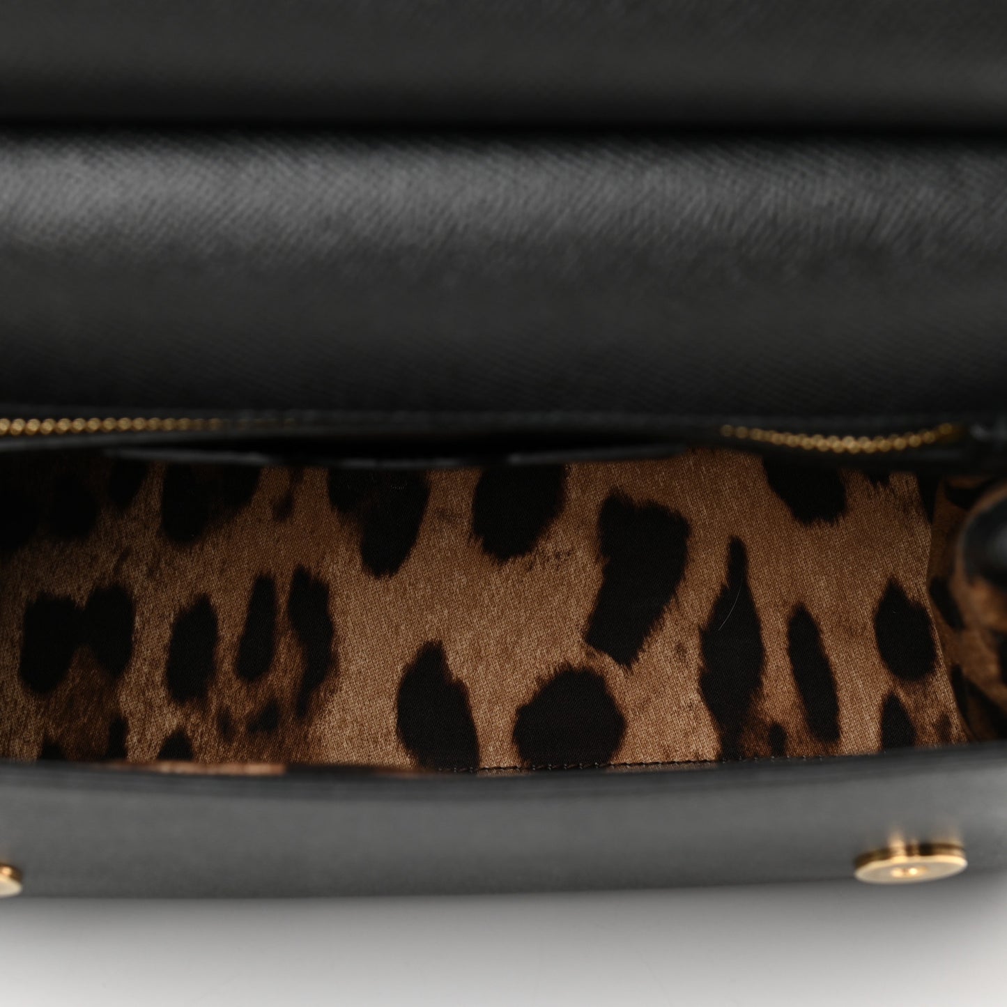 Dauphine Studded Medium DG Family Patch Miss Sicily Satchel Black