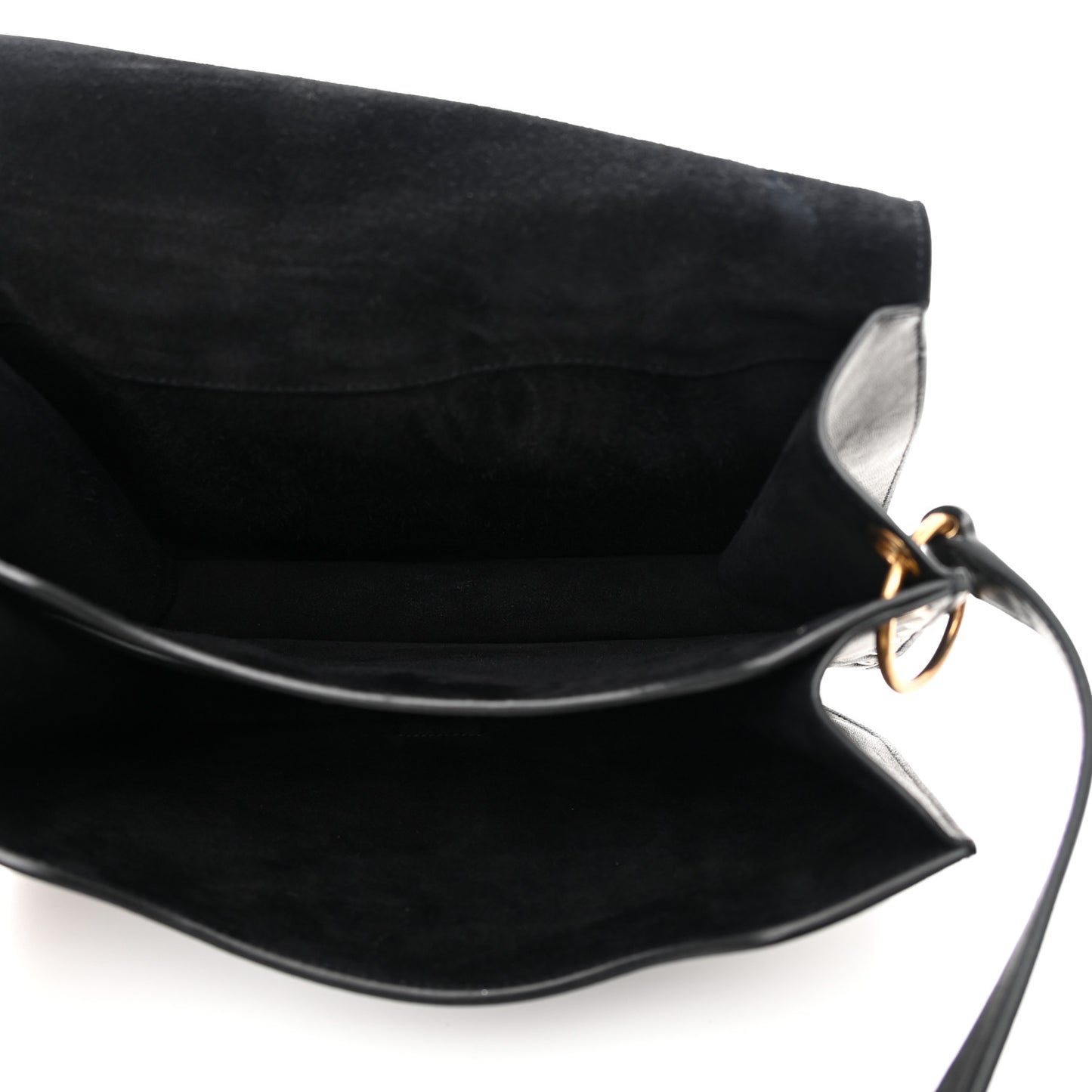 Lambskin Amalia Flap Shoulder Bag Black