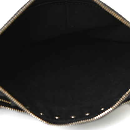 Valentino Garavani Patent Calfskin Rockstud Crossbody Pouch Bag Black 4 of 12