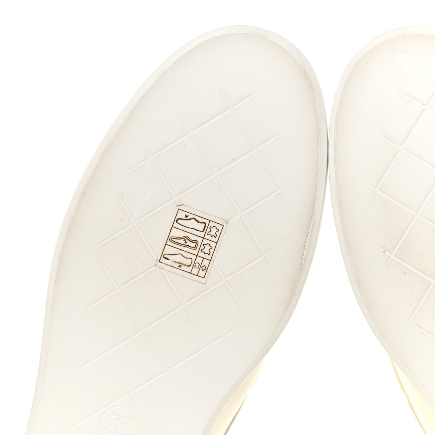 Lambskin Quilted CC Turnlock Loafers 38.5 White