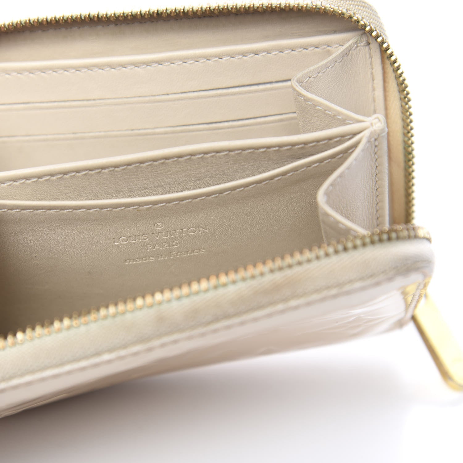 Louis Vuitton Vernis Zippy Coin Purse Blanc Corail 5 of 9