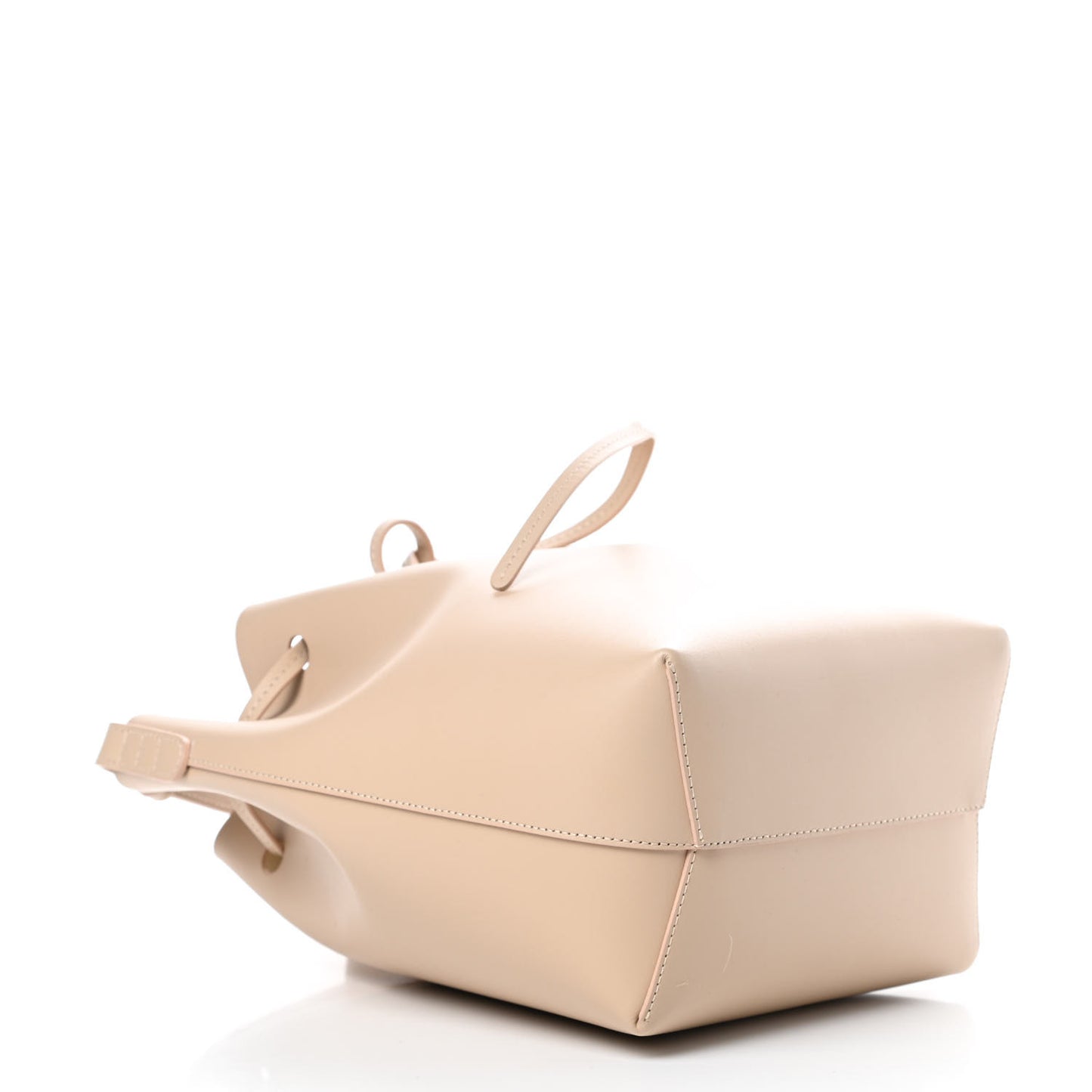 Calfskin Mini Bucket Bag Natural