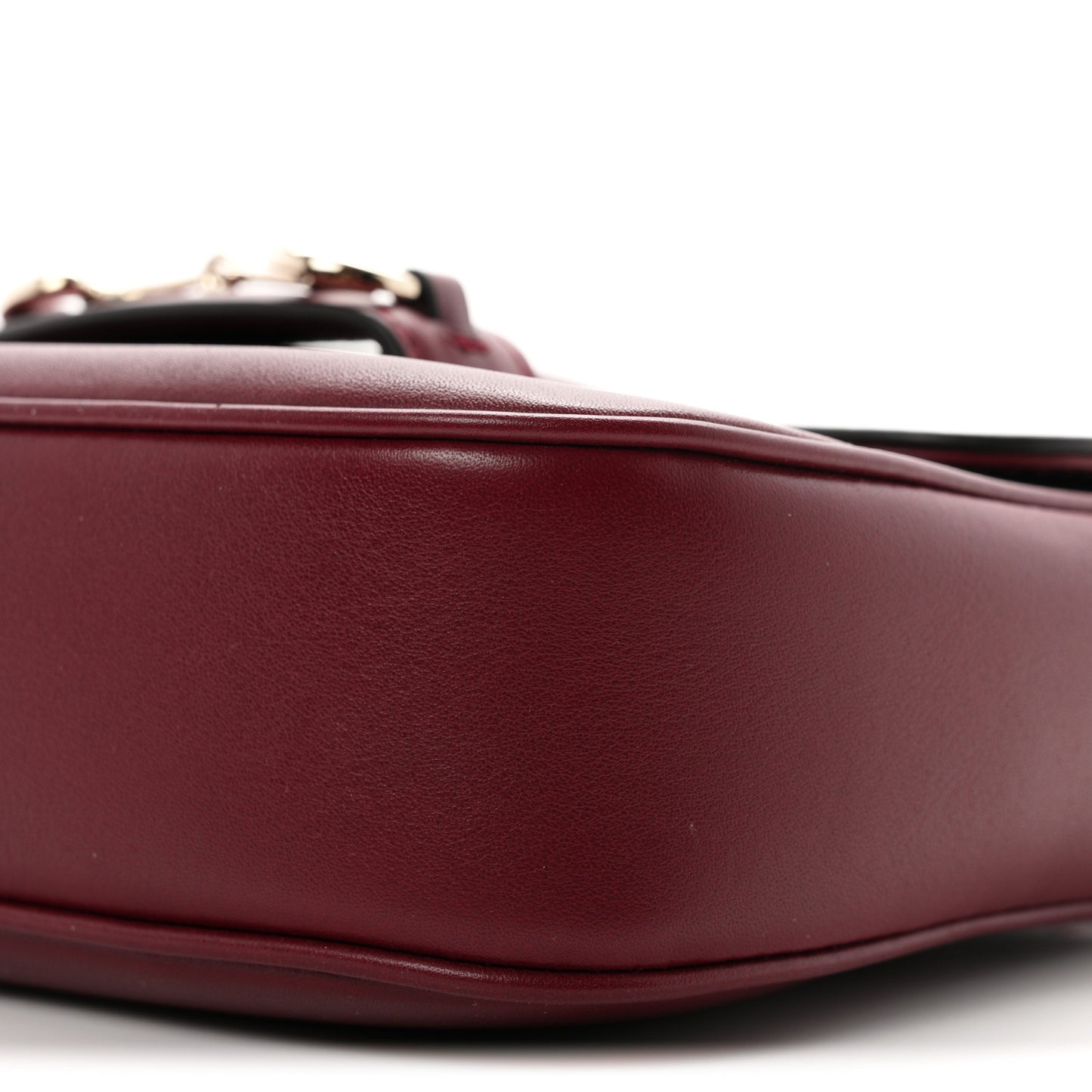 Arabella Calfskin Horsebit 1955 Shoulder Bag Rosso Ancora