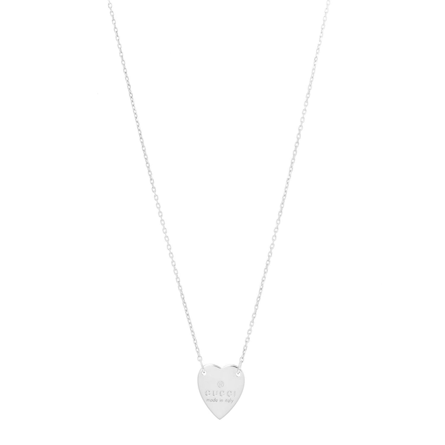 Sterling Silver Trademark Heart Pendant Necklace