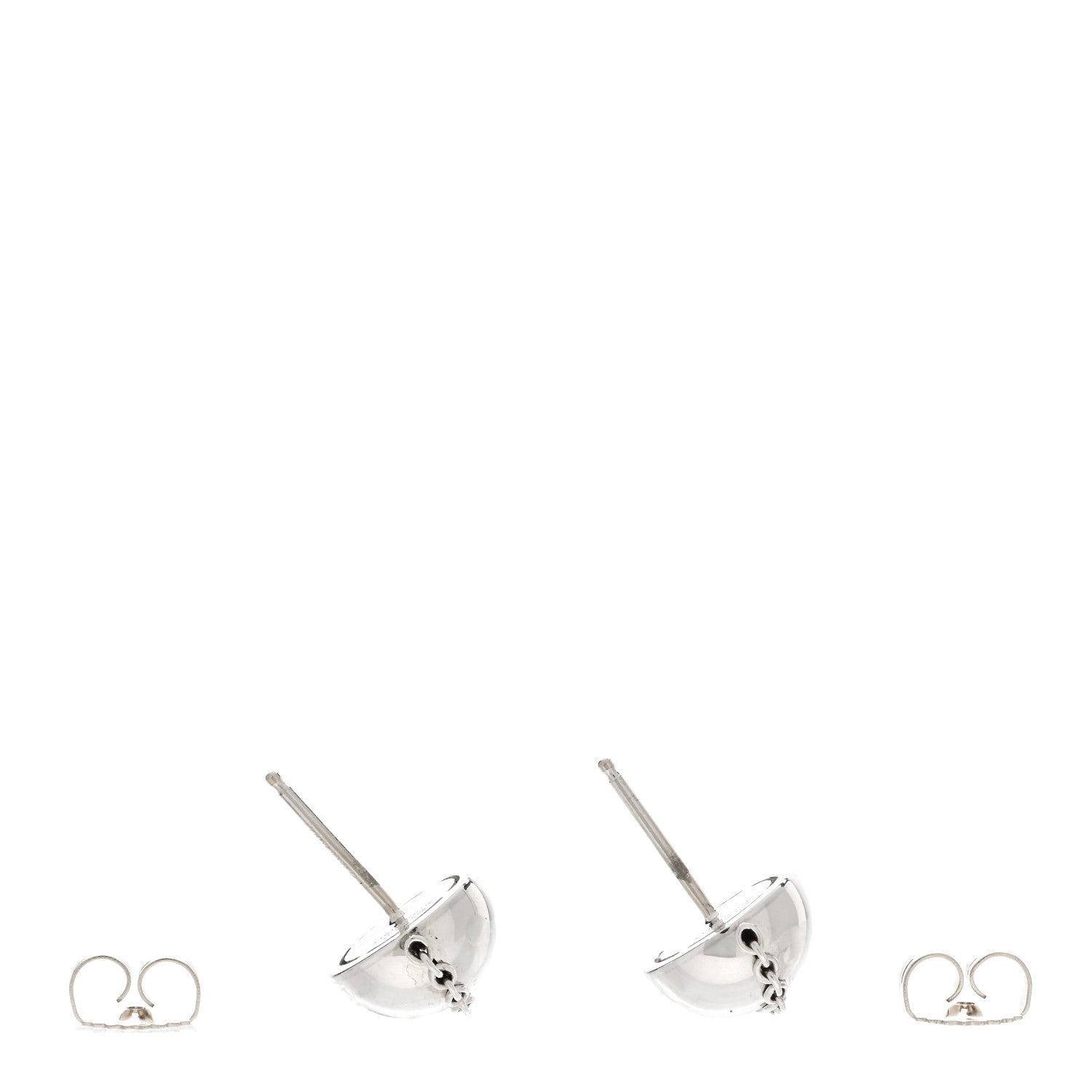 Tiffany Sterling Silver HardWear Bolt Ball Earrings 3 of 6