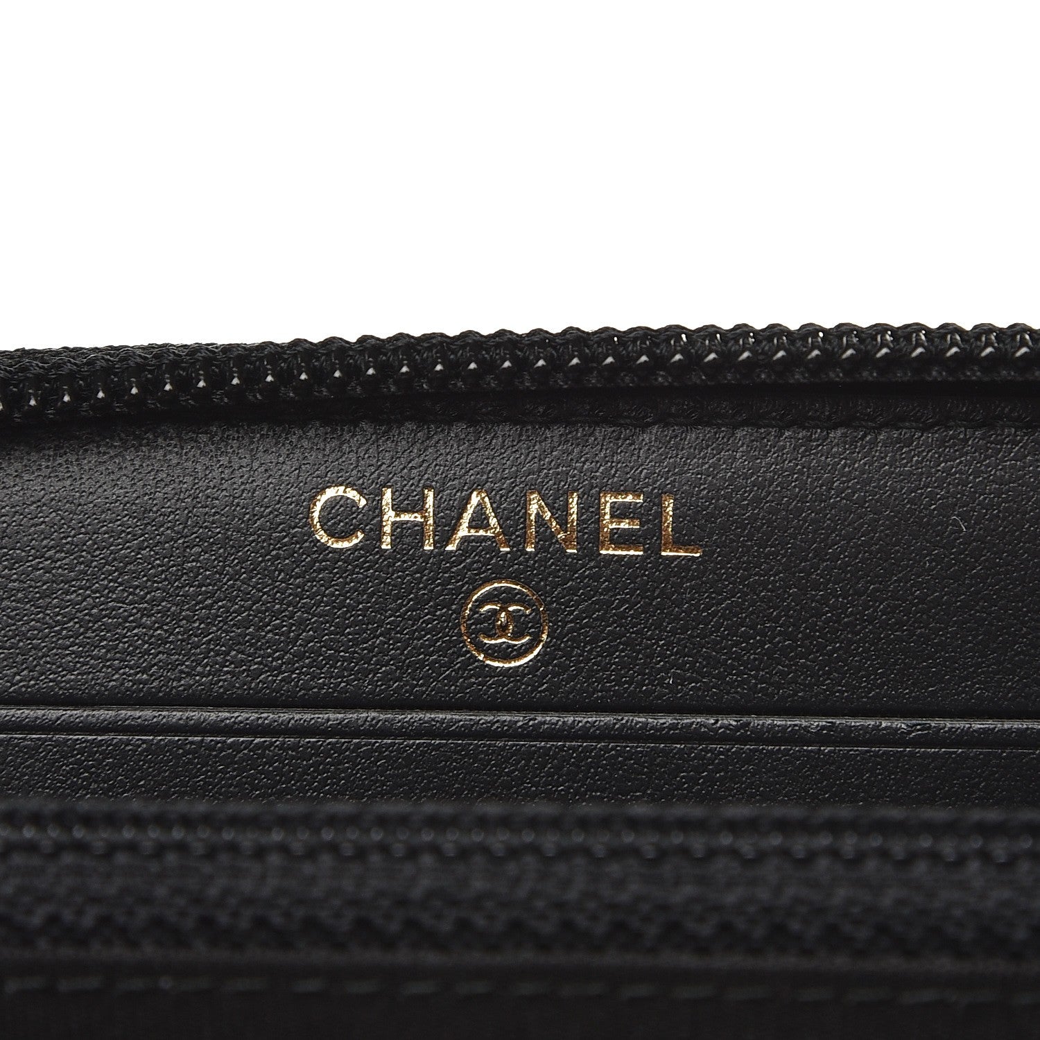 Chanel Caviar Quilted Boy Small Zip Around Wallet Black 6 of 9