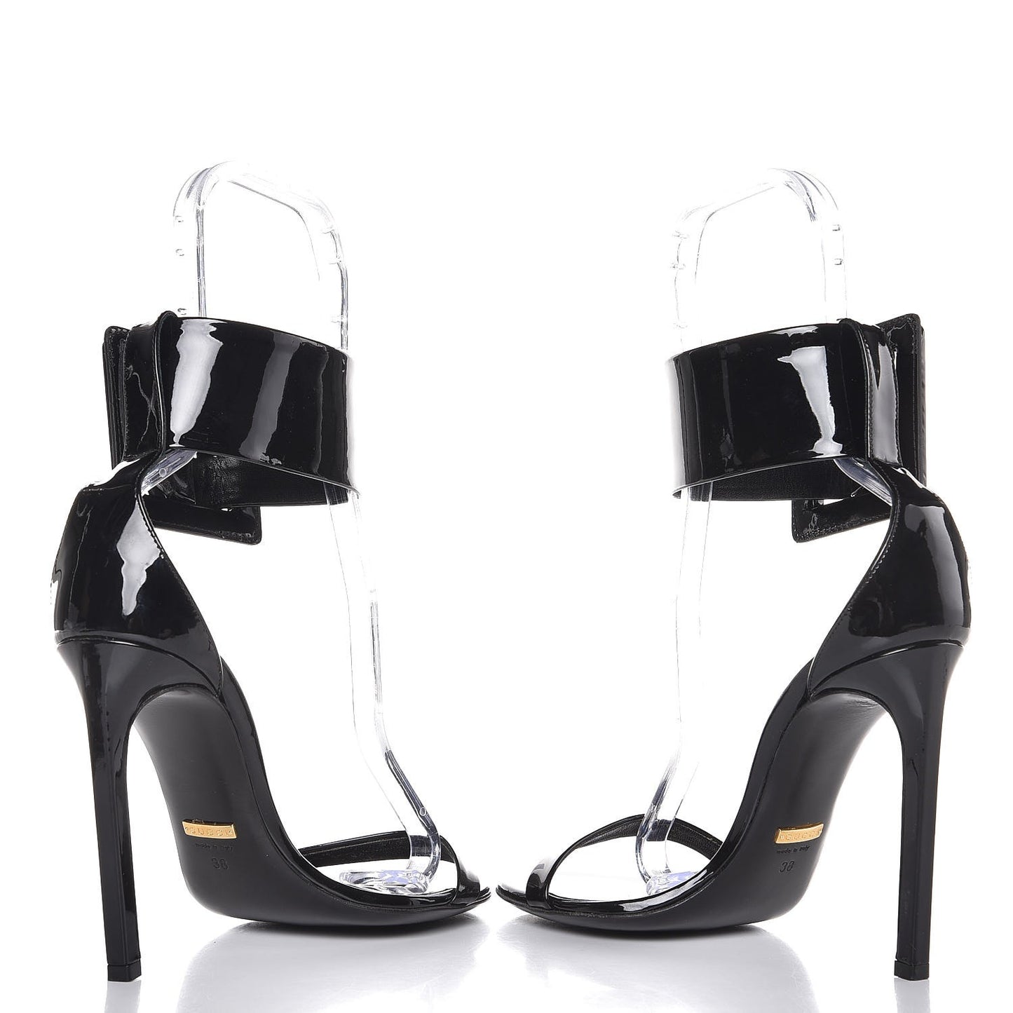 Patent Victorie Sandals 38 Black
