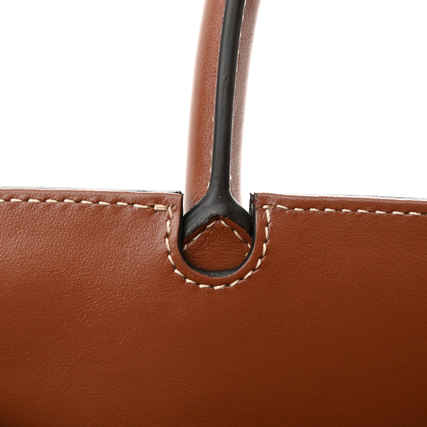 Calfskin Vintage Check Mini Two Handle Title Bag Archive Beige