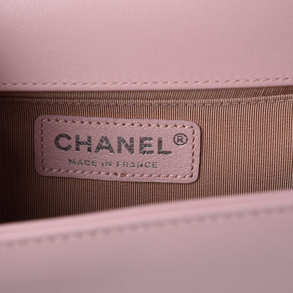Chanel Calfskin Quilted Medium Boy Flap Light Pink 6 of 10