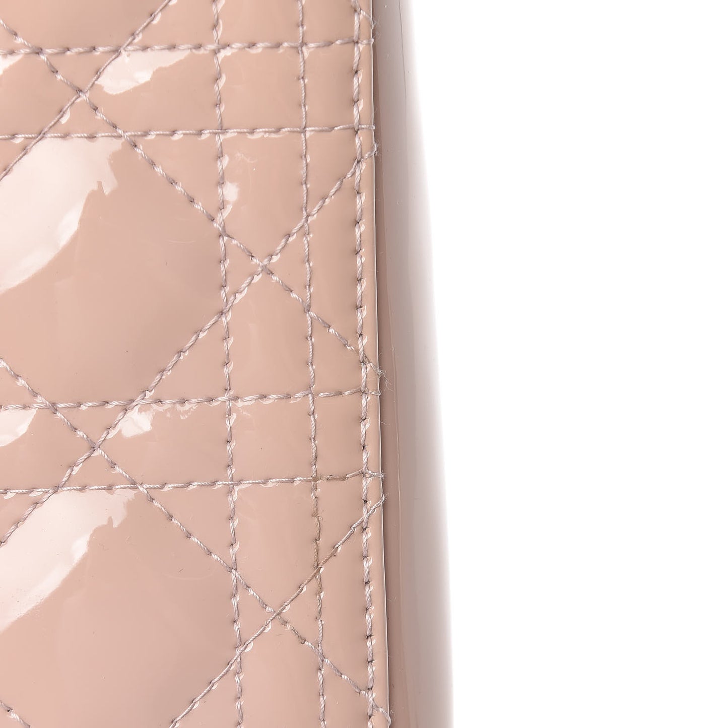 Patent Cannage Large Lady Dior Light Pink