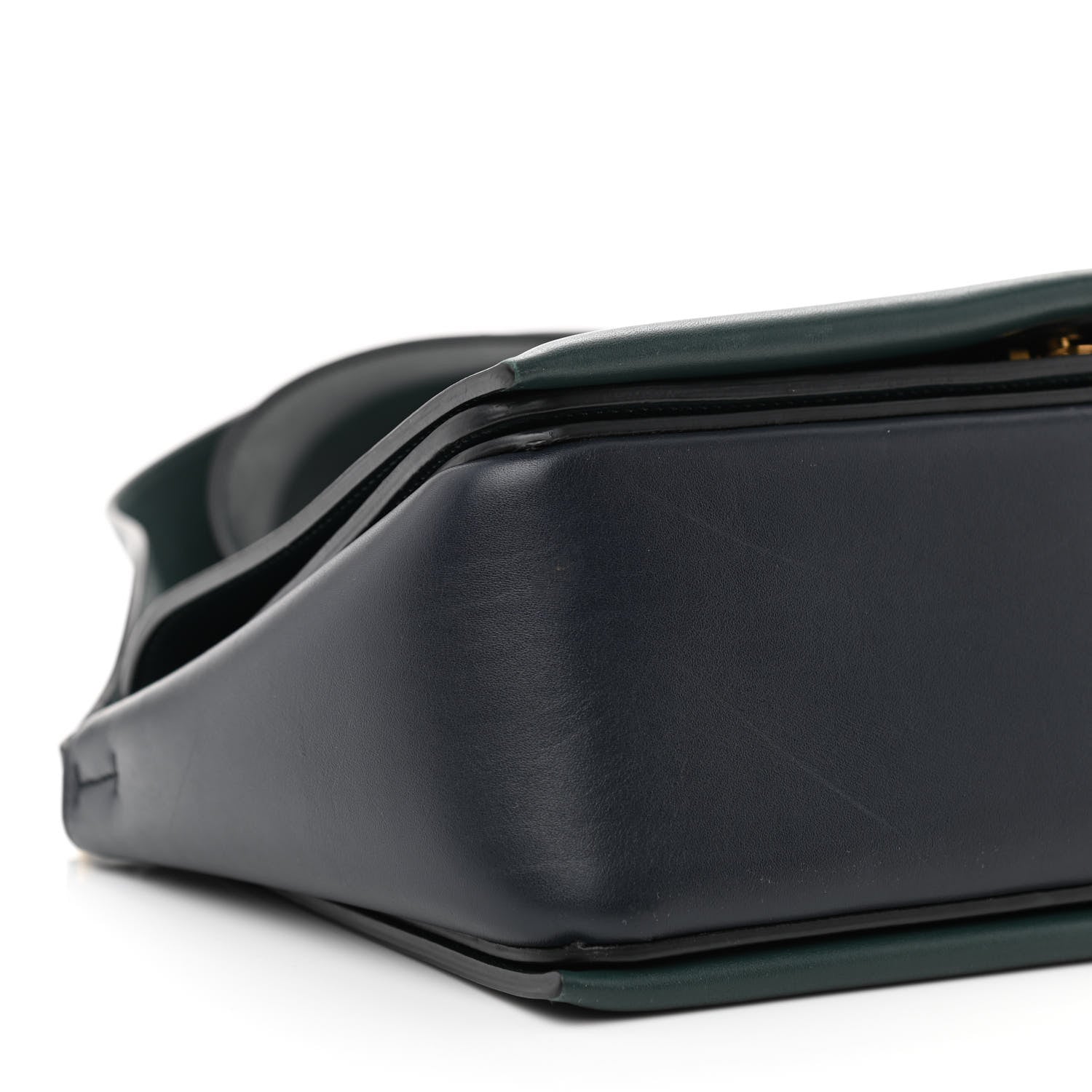Celine Shiny Smooth Calfskin Medium Frame Shoulder Bag Amazone Dark Navy 8 of 9