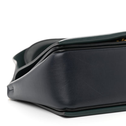 Celine Shiny Smooth Calfskin Medium Frame Shoulder Bag Amazone Dark Navy 8 of 9