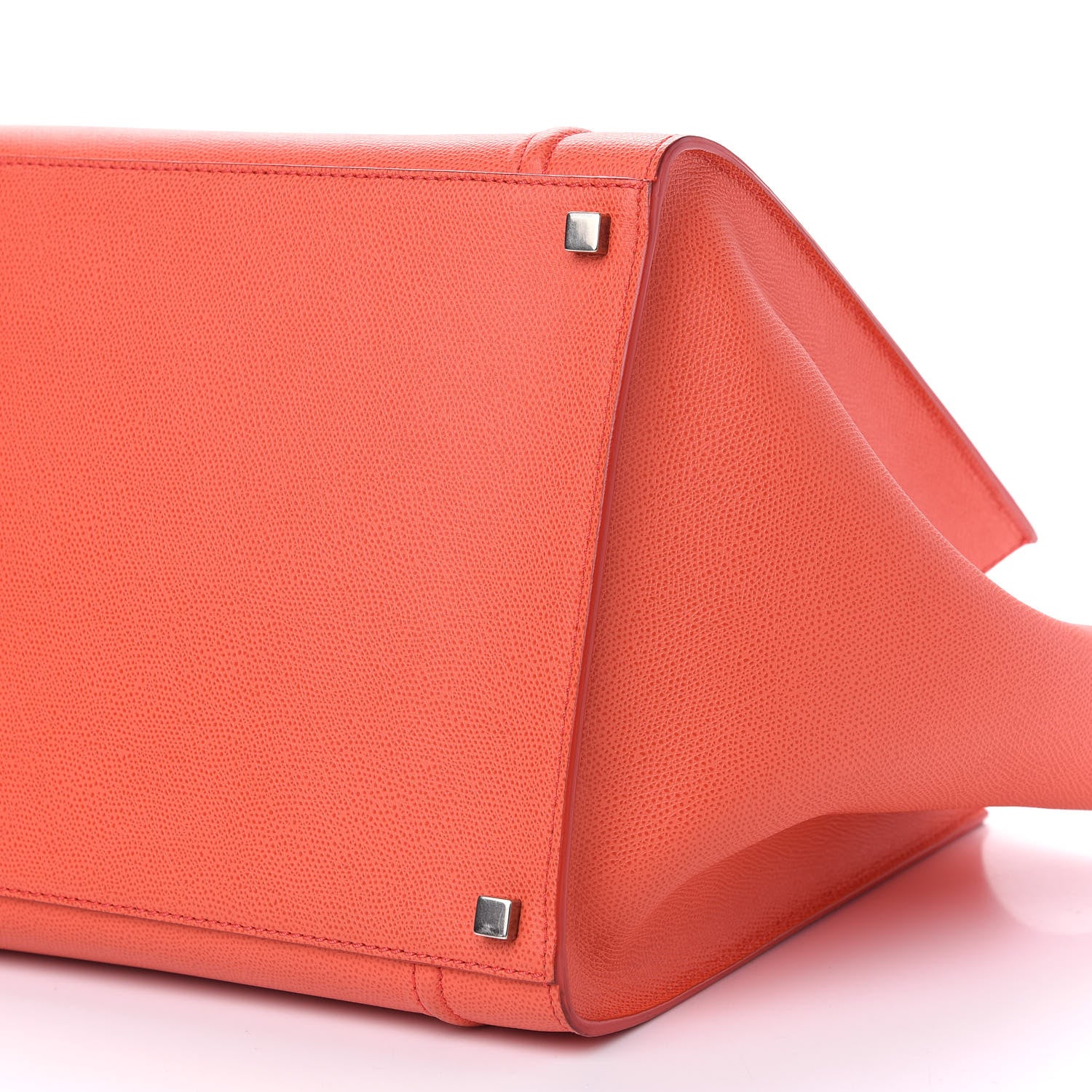 Celine Grained Calfskin Medium Phantom Luggage Coral 8 of 9
