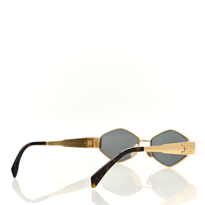 Celine Metal Triomphe 02 Sunglasses CL40254U Gold Green 4 of 7