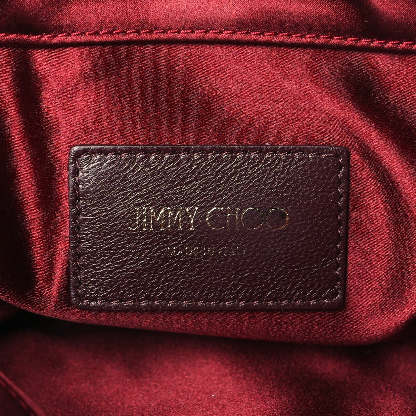 Satin Crystal Titania Clutch Red