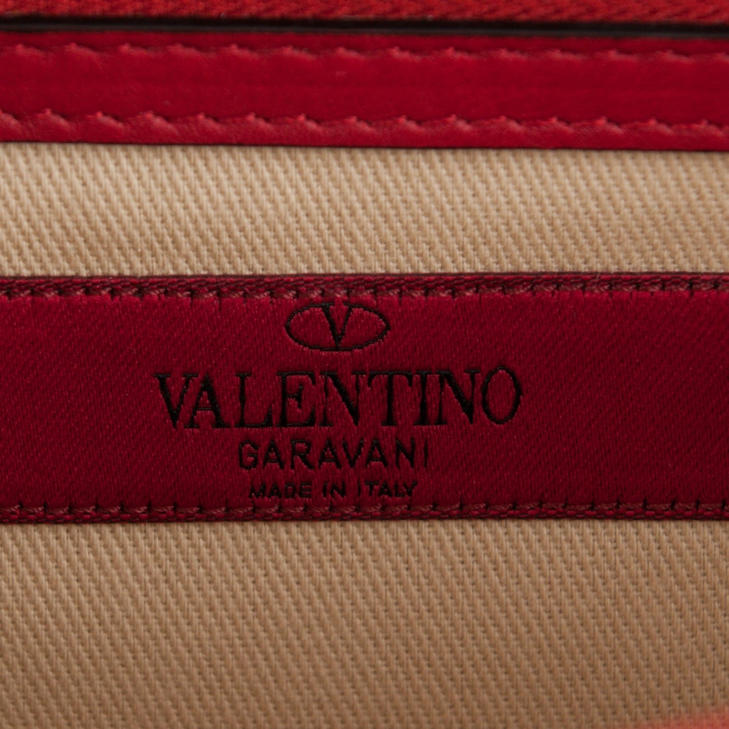 Vitello Medium Glam Lock Rockstud Flap Red