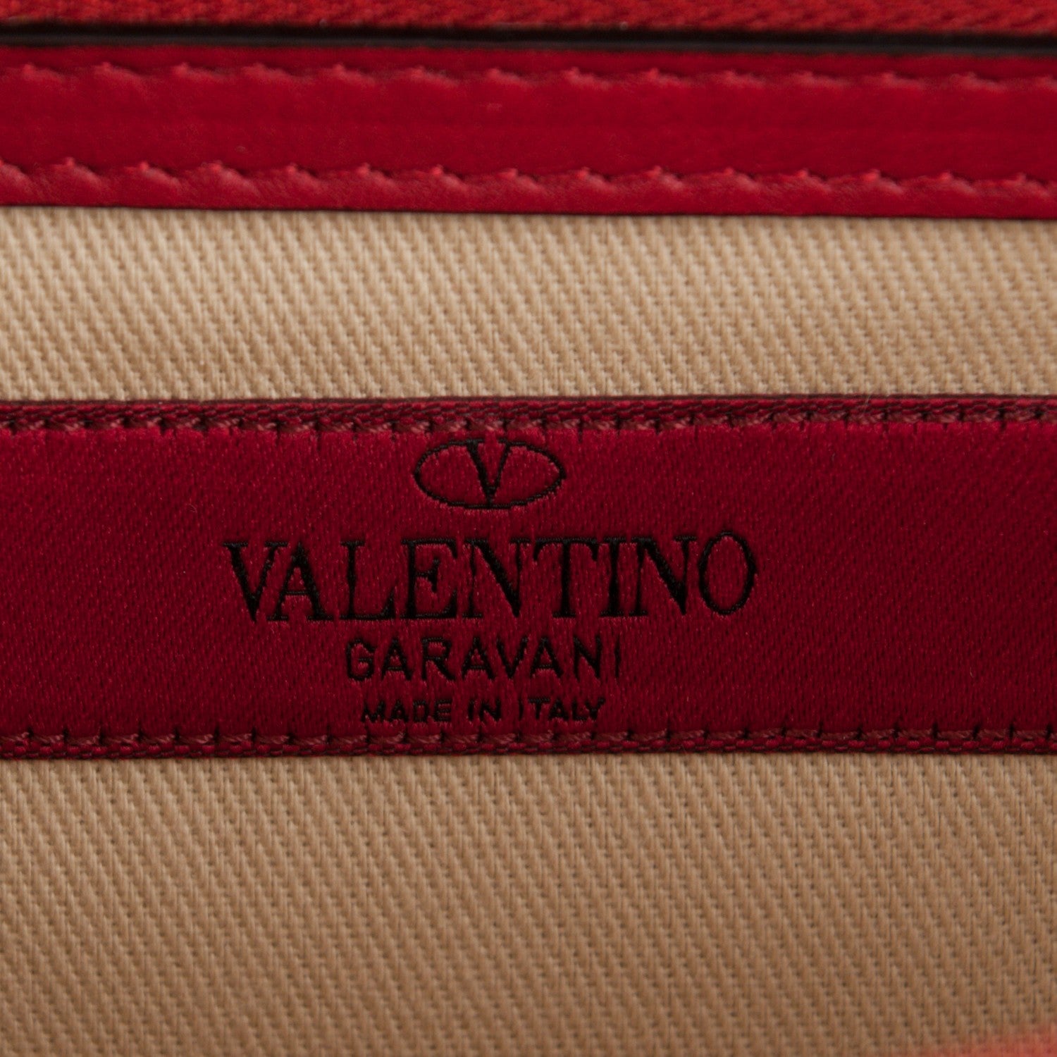 Valentino Garavani Vitello Medium Glam Lock Rockstud Flap Red 6 of 7