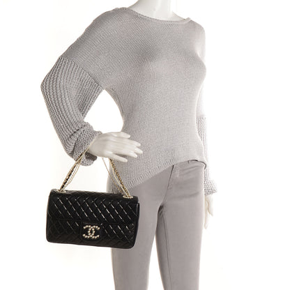 Chanel Lambskin Medium Westminster Pearl Flap Black 2 of 7