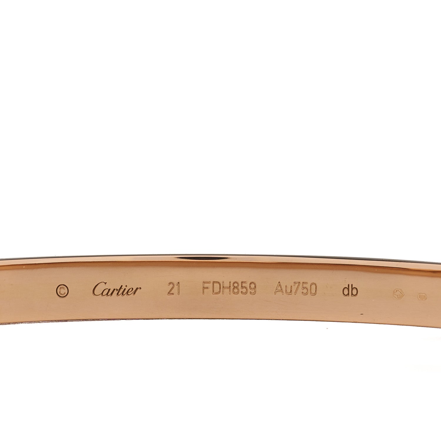 Cartier 18K Pink Gold LOVE Bracelet 21 6 of 8