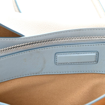 MCM Grained Calfskin Large Milla Tote Whisper Grey 10 of 15