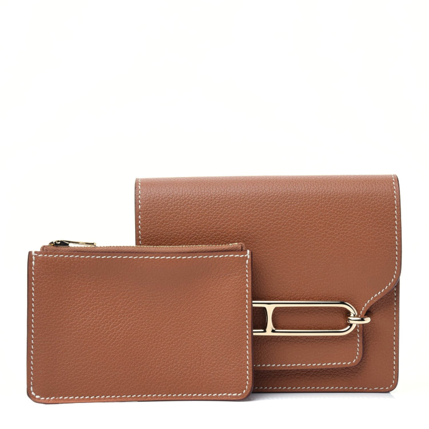 Hermes Evercolor Roulis Slim Wallet Gold 1 of 9