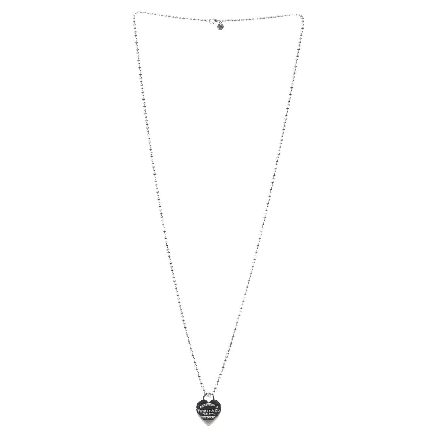 Sterling Silver Long Return to Tiffany Heart Pendant Necklace