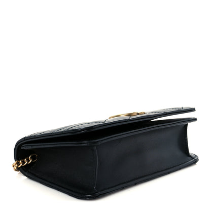 Gucci Calfskin Matelasse GG Marmont Mini Bag Black 7 of 17
