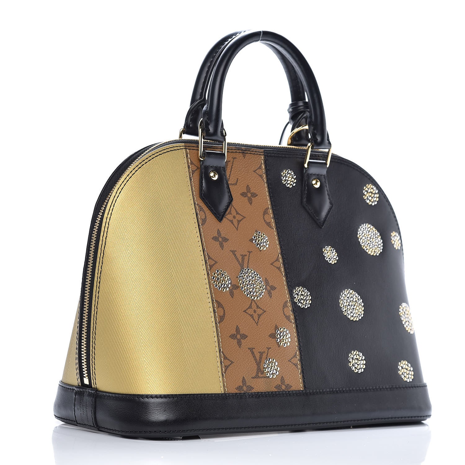 Louis Vuitton Reverse Monogram Studded Night Lights Alma PM 3 of 8