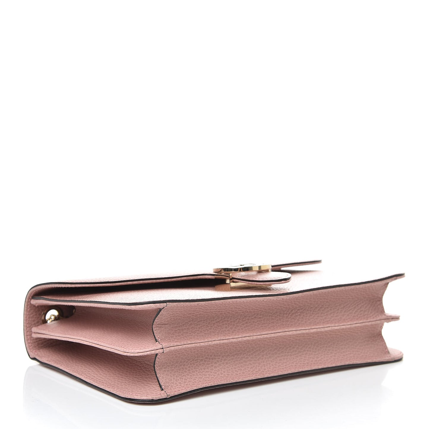 Dollar Calfskin Interlocking G Shoulder Bag Soft Pink