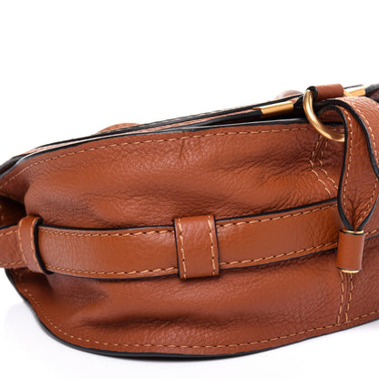 Chloe Calfskin Mini Marcie Round Crossbody Bag Tan 9 of 12