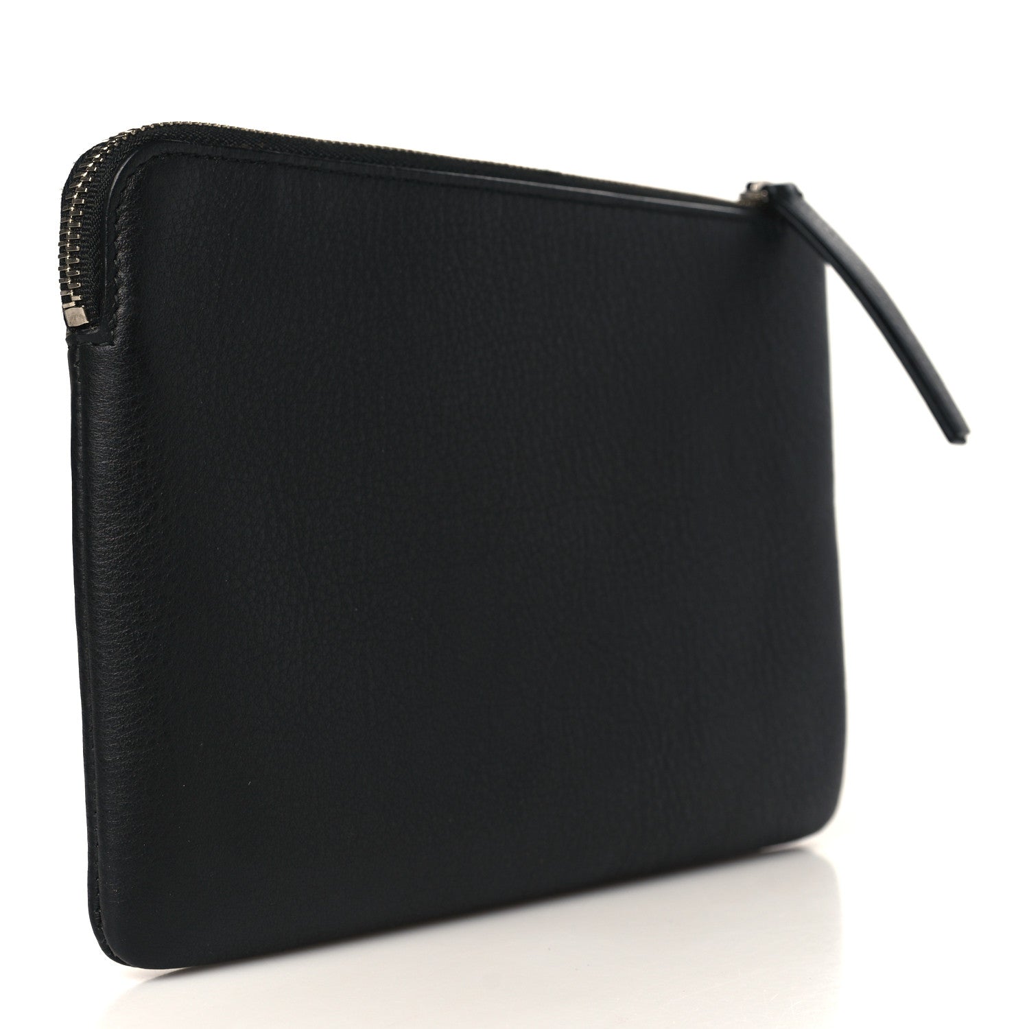 Balenciaga Calfskin Logo Medium Everyday Pouch Black 3 of 7