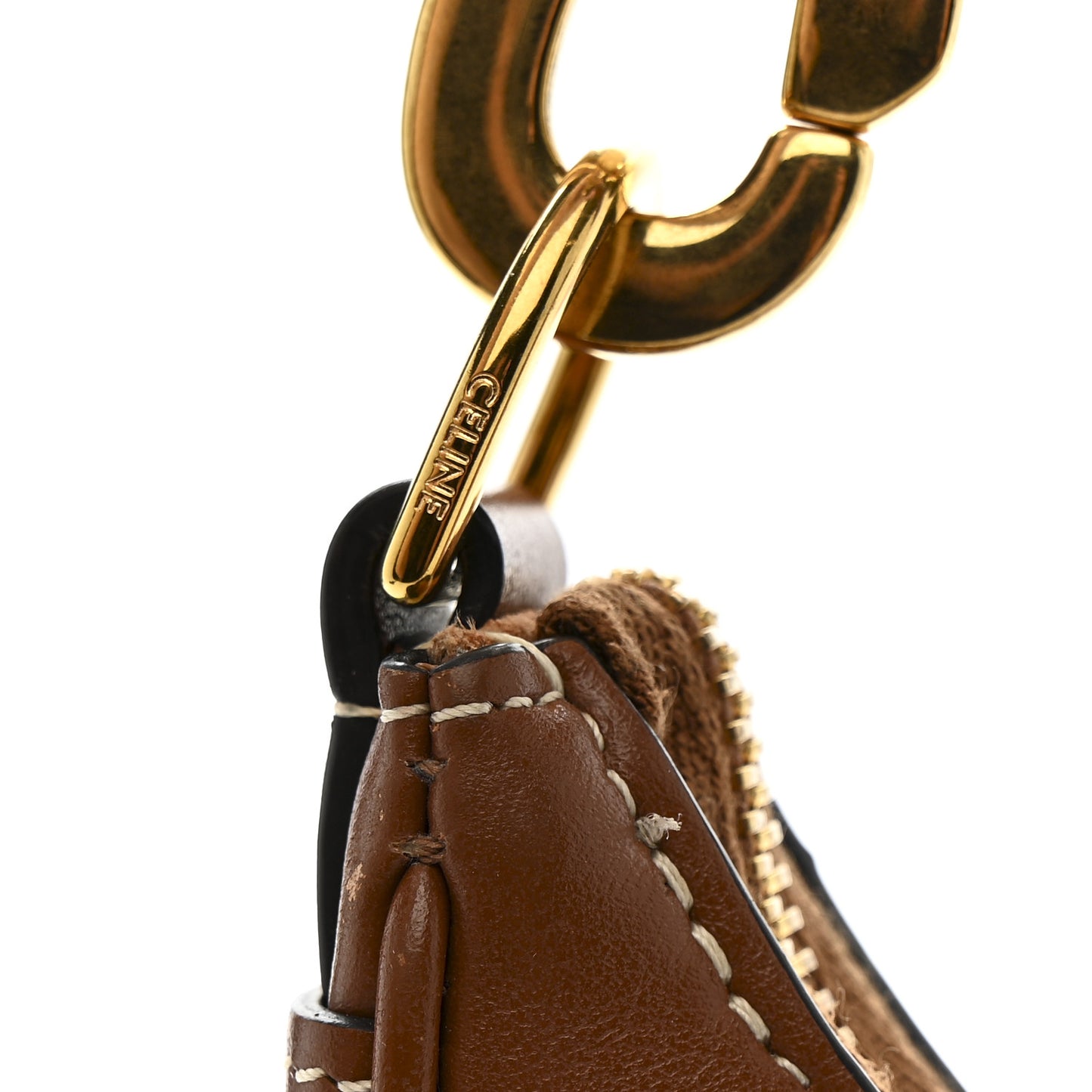 Smooth Calfskin Medium Strap Ava Shoulder Bag Tan