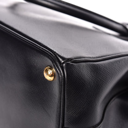 Prada Saffiano Small Galleria Double Zip Tote Black 8 of 20