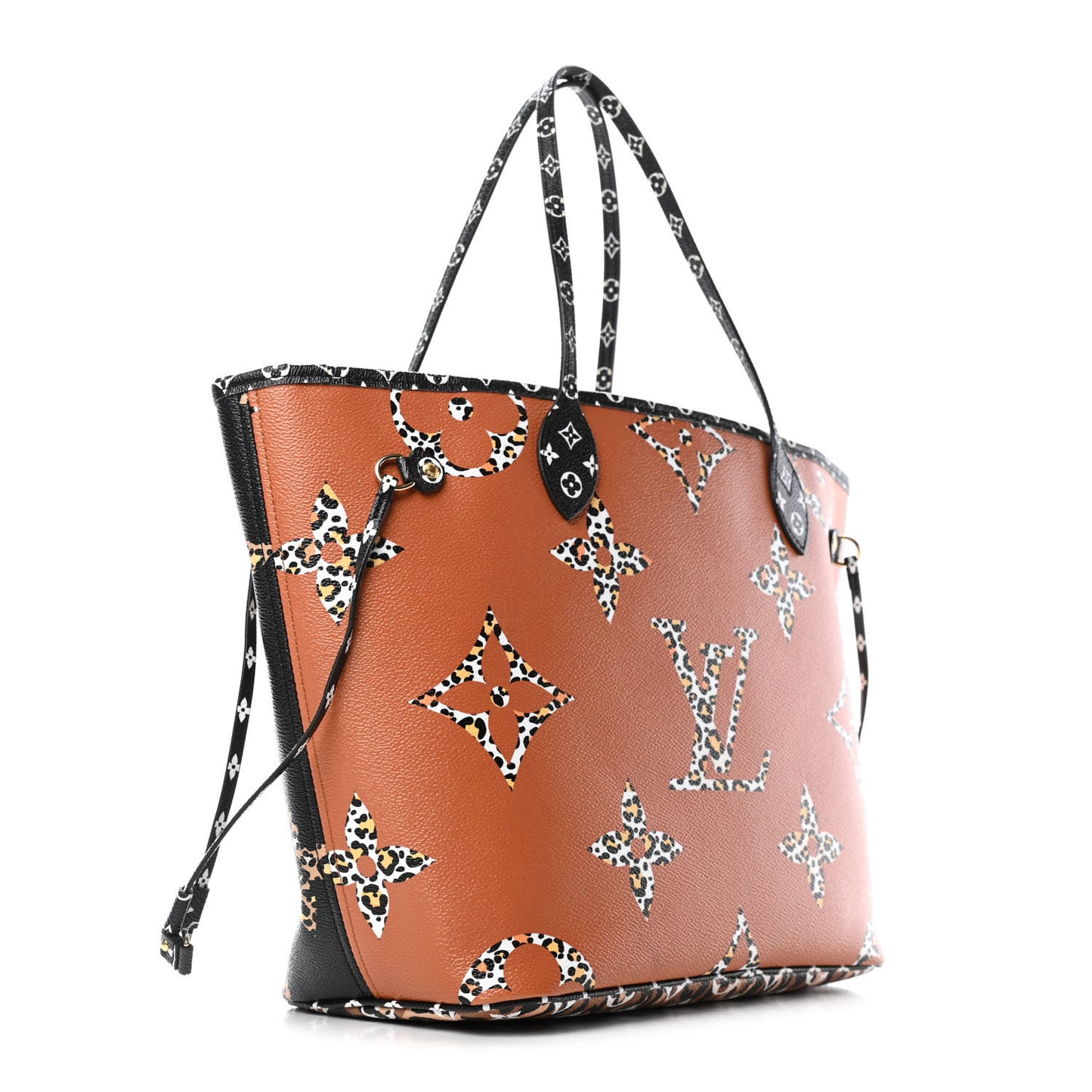 Monogram Giant Jungle Neverfull MM Black