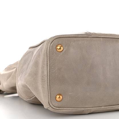 Prada Vitello Shine Shopping Satchel Nube 8 of 10