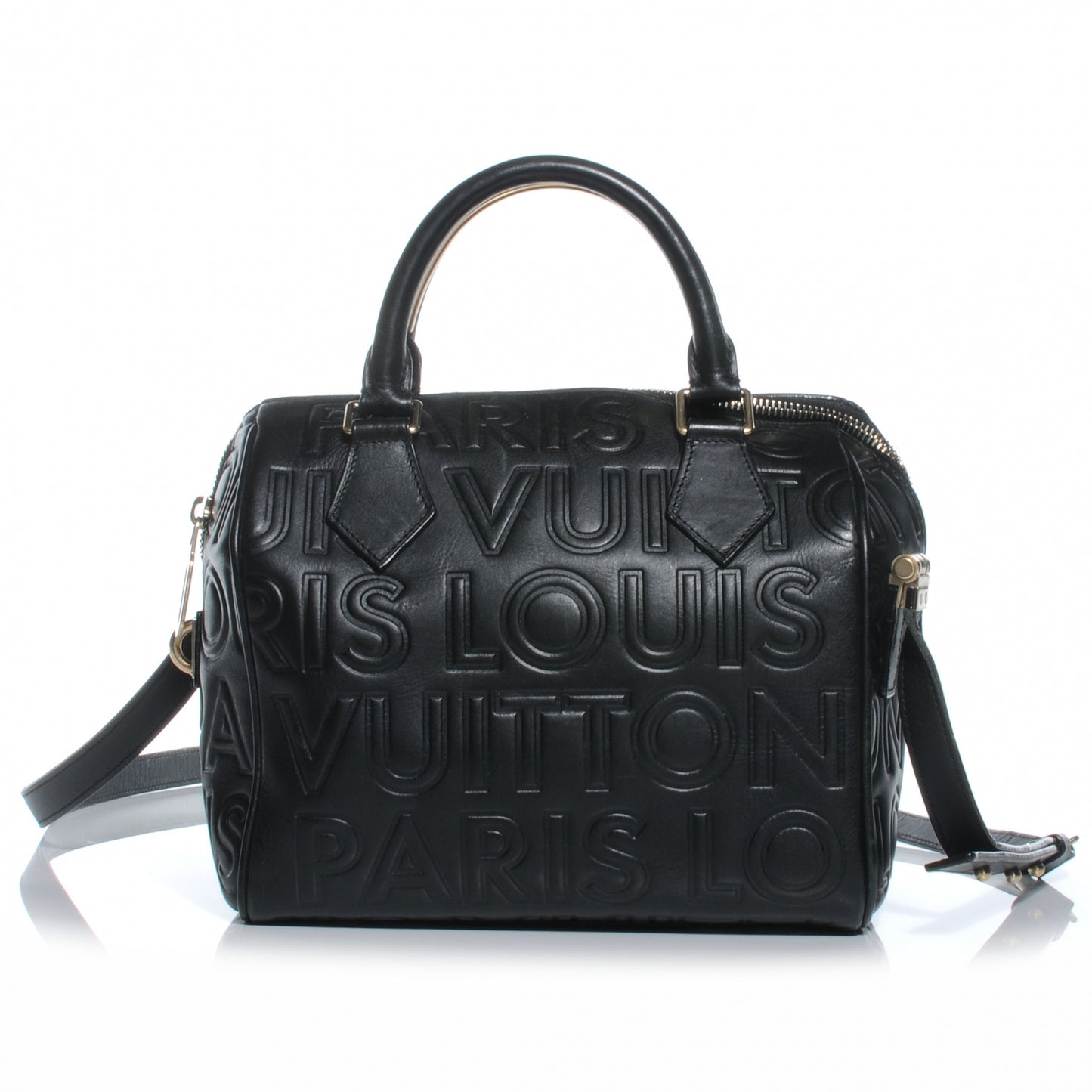 Calfskin Embossed Mini Cube Speedy Black
