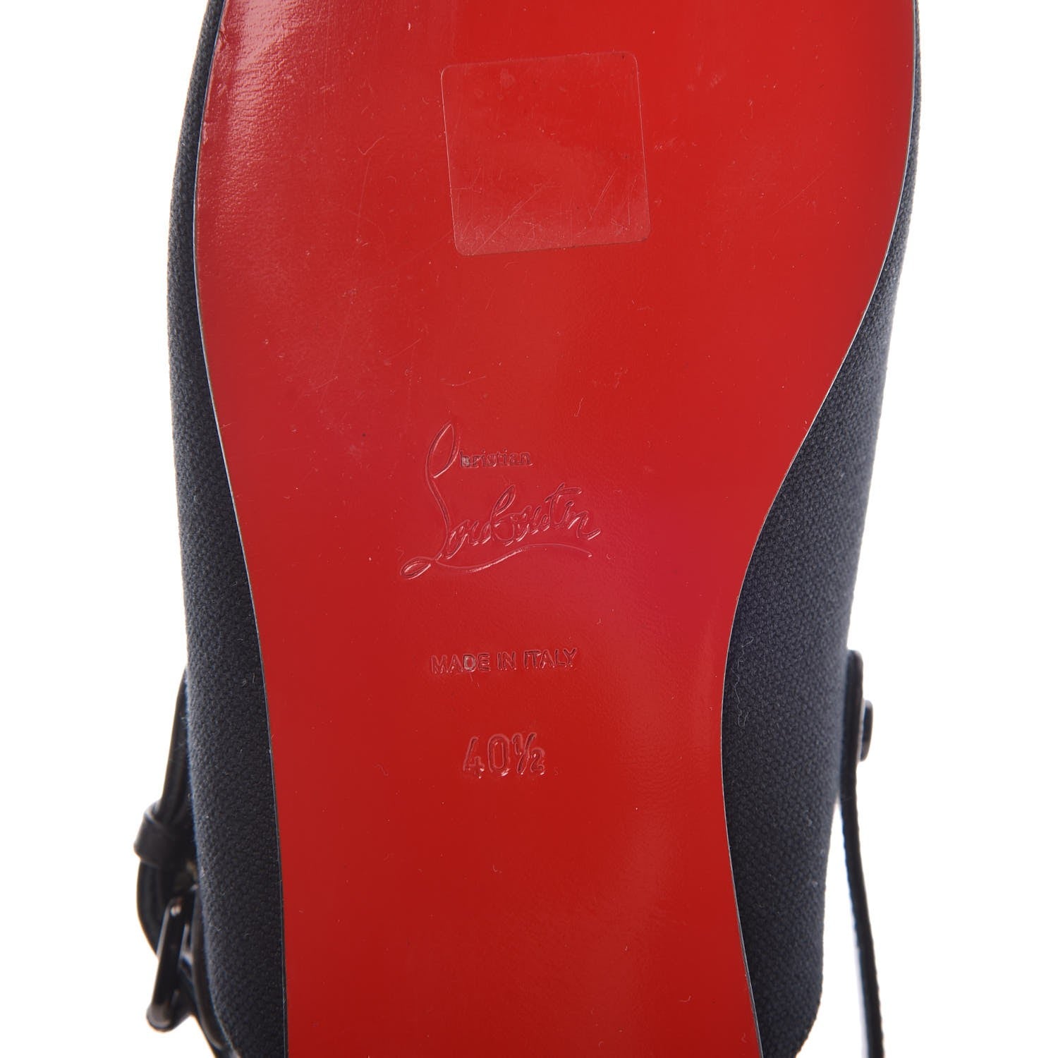 Christian Louboutin Oleana Canvas Mens Oliveira Flats 40.5 Black 6 of 7