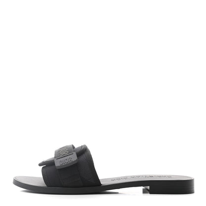 Christian Dior Technical Stretch Fabric Camouflage Dio(r)evolution Slide Sandals 38 Black Military 1 of 8